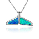 Opal Whale Tail Pendant Pendant Island by Koa Nani Medium 