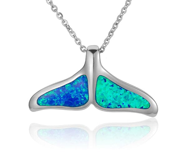 Opal Whale Tail Pendant Pendant Island by Koa Nani Medium 