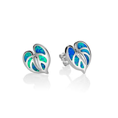 Opalite Anthurium Earrings Earrings Island by Koa Nani 