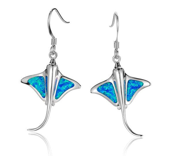 Opalite Eagle Ray Earrings Earrings Island by Koa Nani 