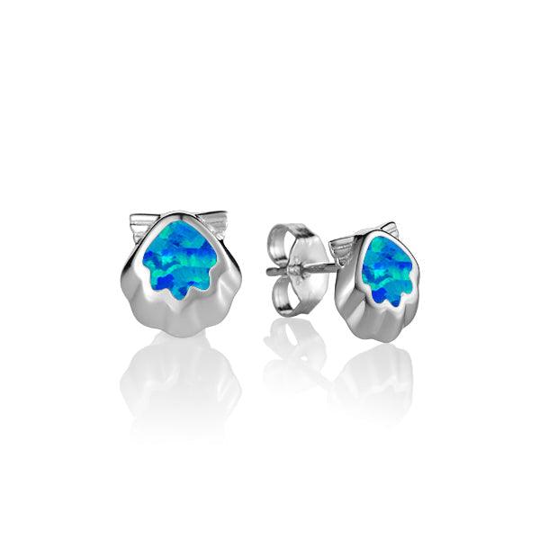 Opalite Flat Shell Earrings Earrings Island by Koa Nani 