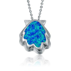 Opalite Flat Shell Pendant Pendant Island by Koa Nani 