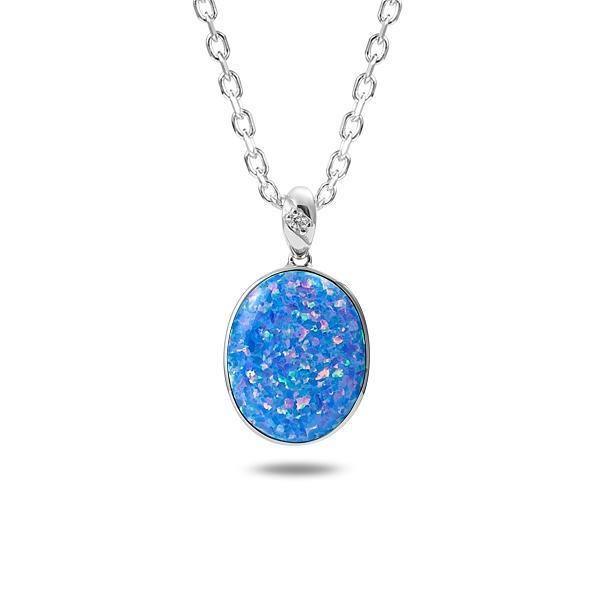 The photo is a sterling silver opalite full moon pendant with topaz. 