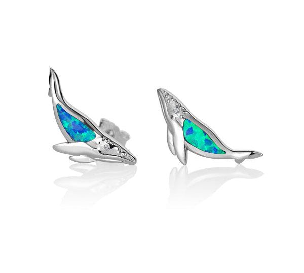 Opalite Humpback Whale Earrings Earrings Island by Koa Nani 