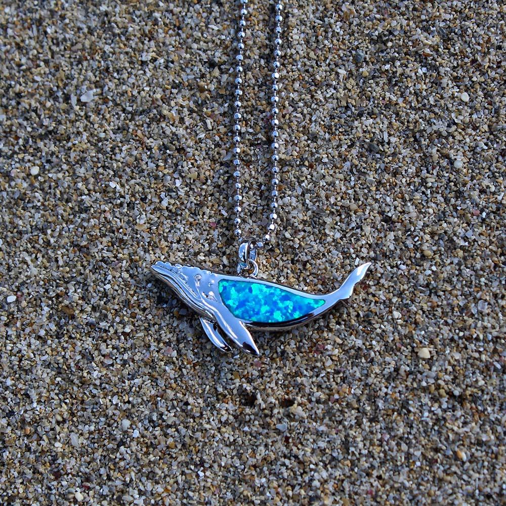 Opalite Humpback Whale Pendant Pendant Island by Koa Nani 