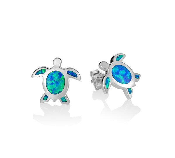 Opalite Lihue Honu Earrings Earrings Island by Koa Nani 