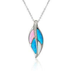 Opalite Maile Leaf Pendant Pendant Island by Koa Nani 