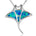 Opalite Manta Ray Pendant - Island by Koa Nani
