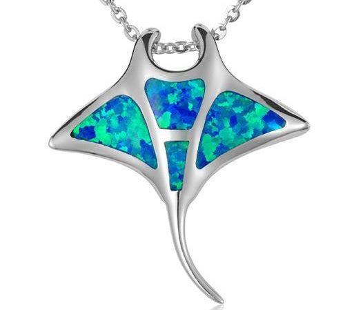 Opalite Manta Ray Pendant - Island by Koa Nani