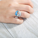 Opalite Ocean Wave Ring Ring Island by Koa Nani 