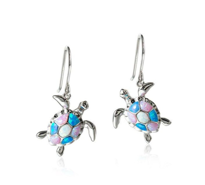 Opalite Tide Pool Honu Earrings Earrings Island by Koa Nani 