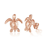 Paia Honu Stud Earrings Earrings Island by Koa Nani Rose Gold 