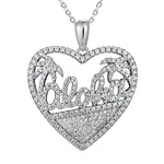 Pavé Aloha Heart Pendant Pendant Island by Koa Nani White Gold 