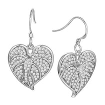 Pavé Anthurium Earrings Earrings Island by Koa Nani White Gold 