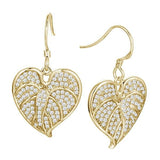 Pavé Anthurium Earrings Earrings Island by Koa Nani Yellow Gold 