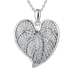 Pavé Anthurium Pendant Pendant Island by Koa Nani White Gold 