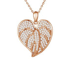 Pavé Anthurium Pendant Pendant Island by Koa Nani Rose Gold 