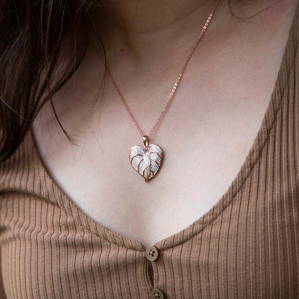 Pavé Anthurium Pendant Pendant Island by Koa Nani 