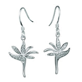 Pavé Bird of Paradise Earrings Earrings Island by Koa Nani White Gold 