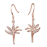 Pavé Bird of Paradise Earrings Earrings Island by Koa Nani Rose Gold 