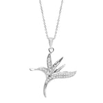 Pavé Bird of Paradise Pendant Pendant Island by Koa Nani White Gold 