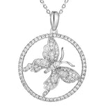 Pavé Butterfly Infinity Pendant Pendant Island by Koa Nani 