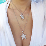 Pavé Cushion Sea Star Pendant Pendant Island by Koa Nani 