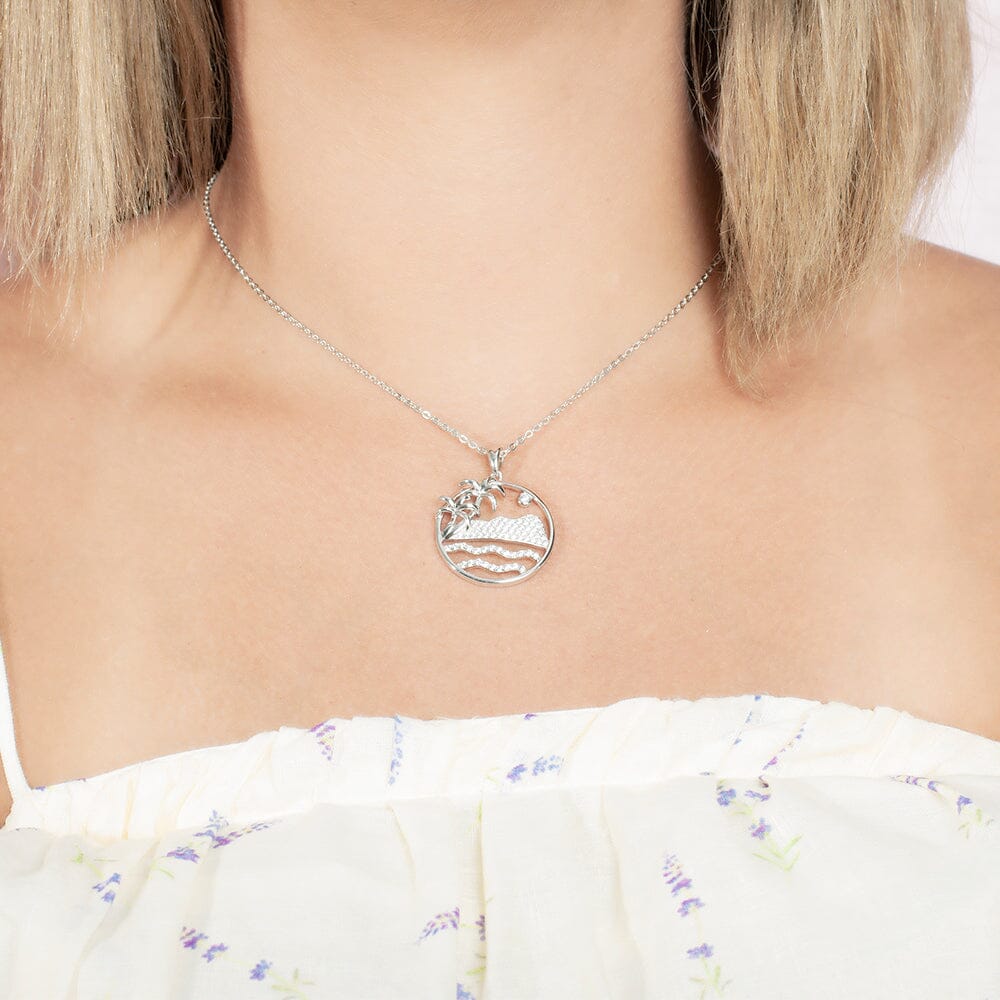 Pavé Diamond Head Pendat Pendant Island by Koa Nani 
