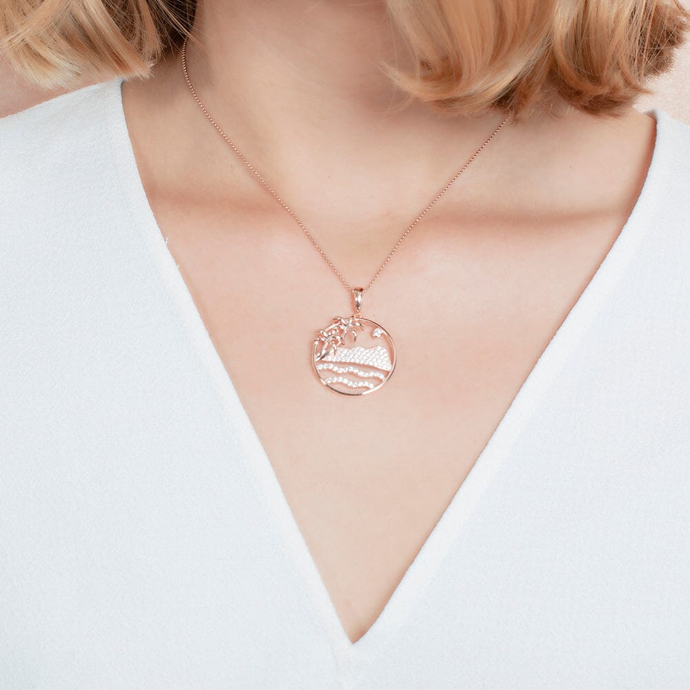 Pavé Diamond Head Pendat Pendant Island by Koa Nani 