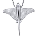 Pavé Eagle Ray Pendant Pendant Island by Koa Nani 