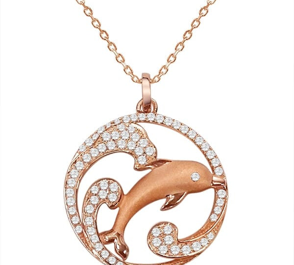 Pavé Escape with Nai'a Pendant Pendant Island by Koa Nani Rose Gold 