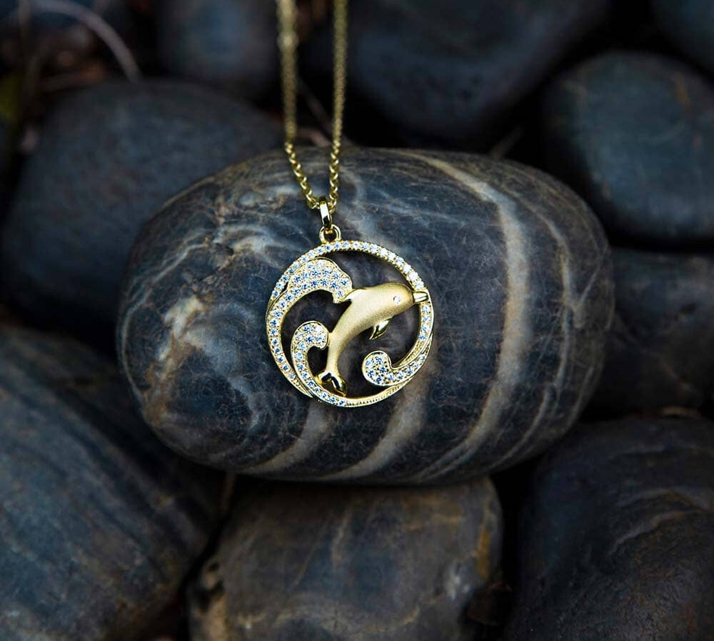 Pavé Escape with Nai'a Pendant Pendant Island by Koa Nani 