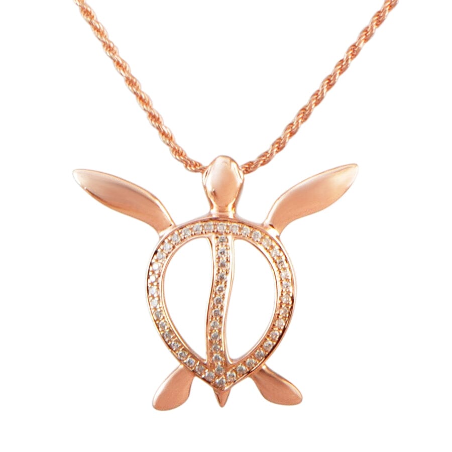 Pavé Hawaiian Honu Pendant Pendant Island by Koa Nani 