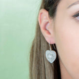 Pavé Heart Crab Earrings Earrings Island by Koa Nani 