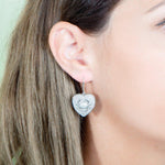 Pavé Heart Crab Earrings Earrings Island by Koa Nani 