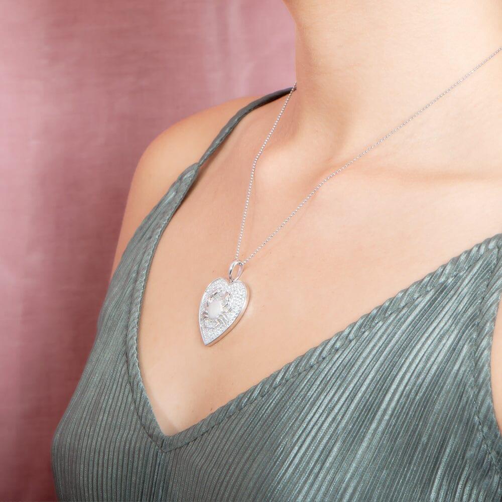 Pavé Heart Crab Pendant Pendant Island by Koa Nani 