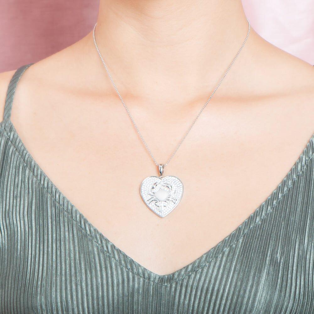 Pavé Heart Crab Pendant Pendant Island by Koa Nani 