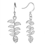 Pavé Heliconia Earrings Earrings Island by Koa Nani White Gold 