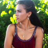 Pavé Heliconia Earrings Earrings Island by Koa Nani 