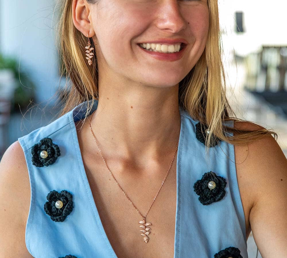 Pavé Heliconia Pendant Pendant Island by Koa Nani 