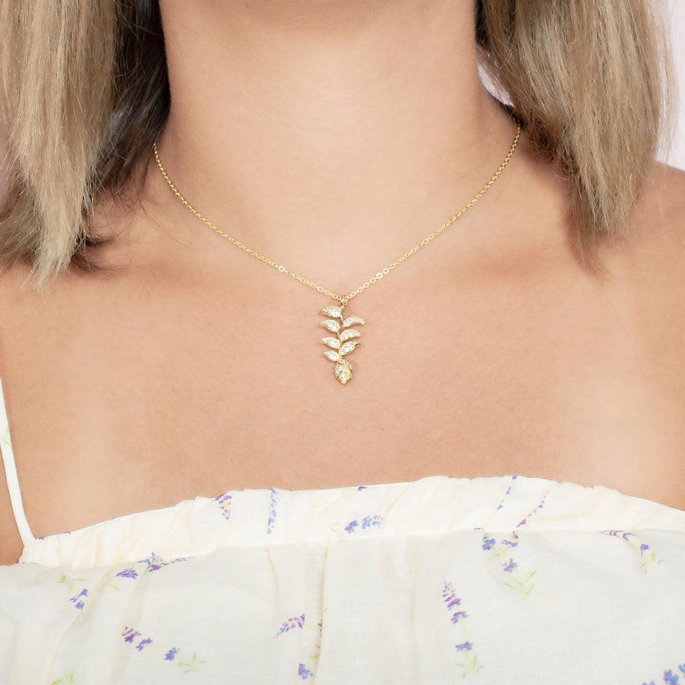 Pavé Heliconia Pendant Pendant Island by Koa Nani 