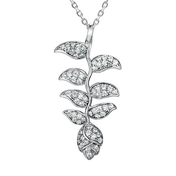 Pavé Heliconia Pendant Pendant Island by Koa Nani White Gold 