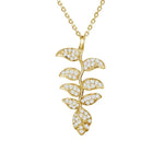 Pavé Heliconia Pendant Pendant Island by Koa Nani Yellow Gold 