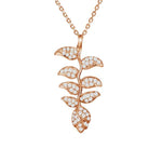 Pavé Heliconia Pendant Pendant Island by Koa Nani Rose Gold 