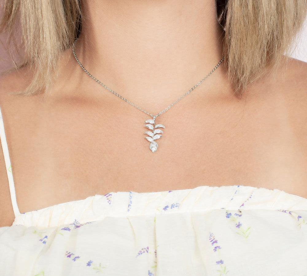 Pavé Heliconia Pendant Pendant Island by Koa Nani 