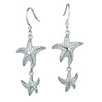Pavé Hokuhele Aloha Earrings Earrings Island by Koa Nani White Gold 