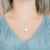 Pavé Honolulu Honu Pendant Pendant Island by Koa Nani 