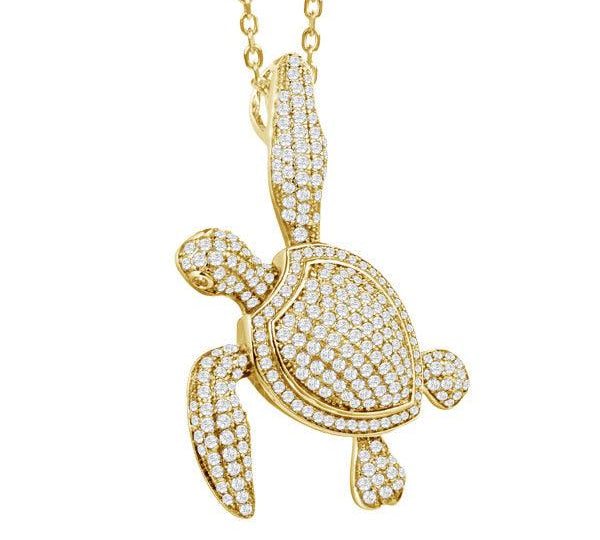 Pavé Honolulu Honu Pendant Pendant Island by Koa Nani 
