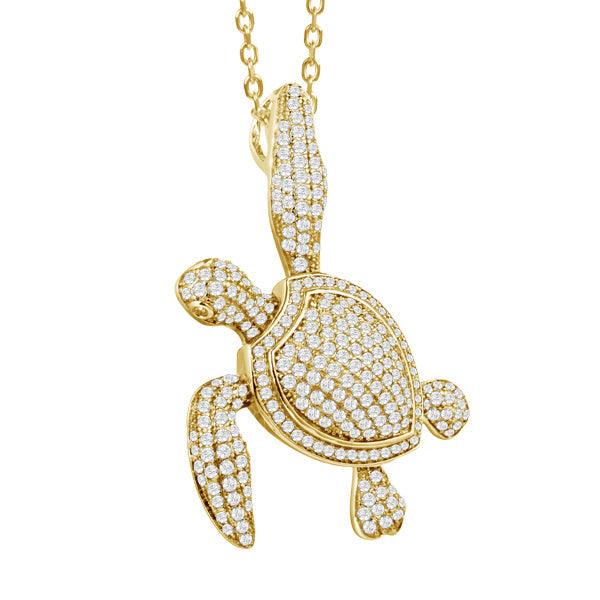 Pavé Honolulu Honu Pendant Pendant Island by Koa Nani 