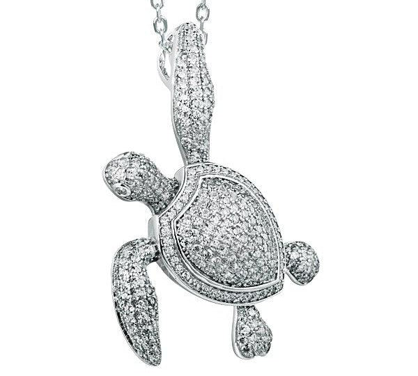 Pavé Honolulu Honu Pendant Pendant Island by Koa Nani 